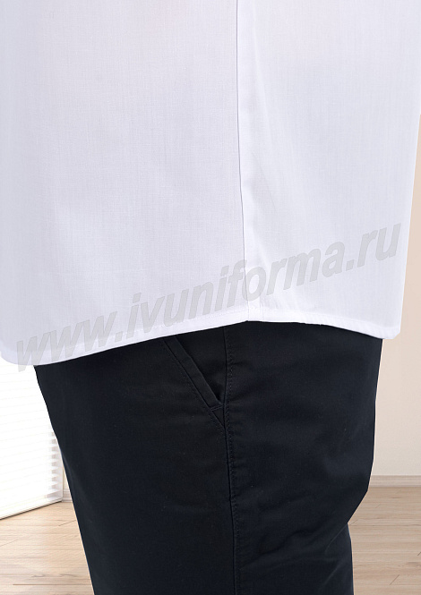 Рубашка мужская белая "Алонзо" (кор. рукав)